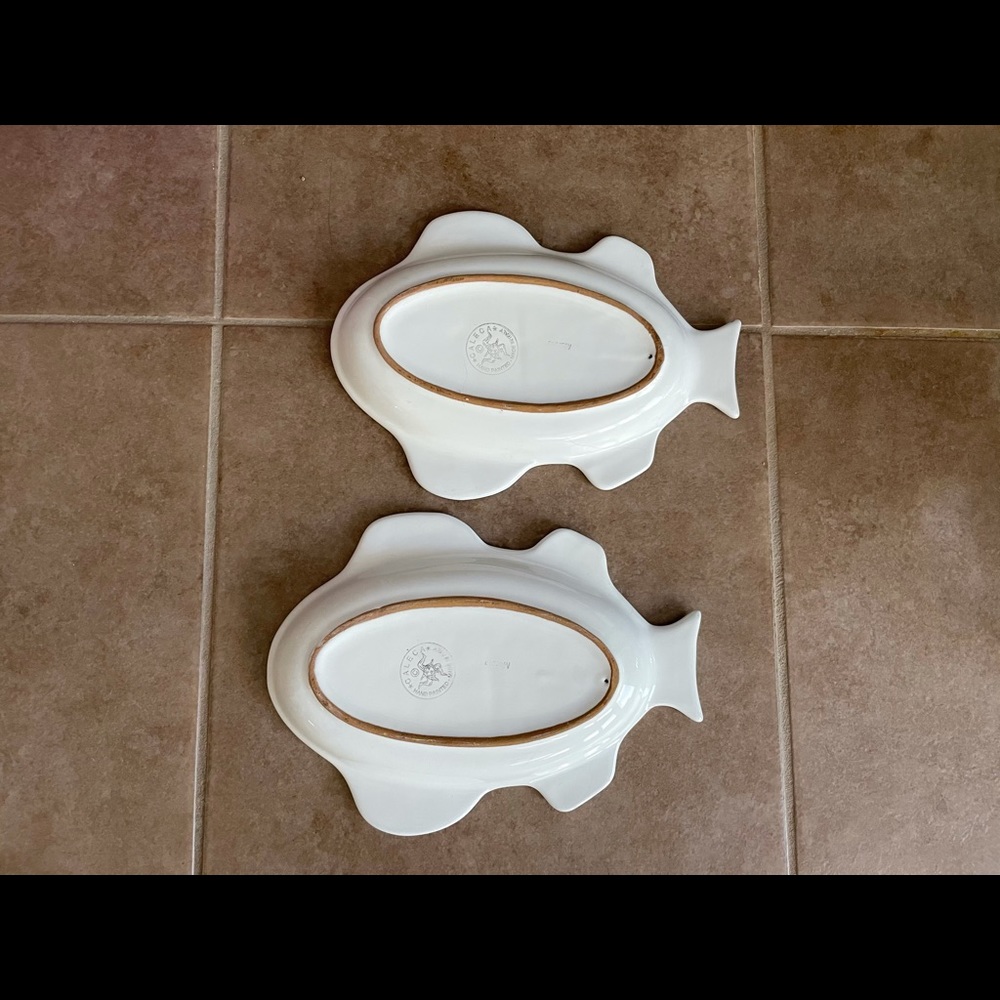 Caleca Color Blocks Fish Plate - Picture 2 of 5